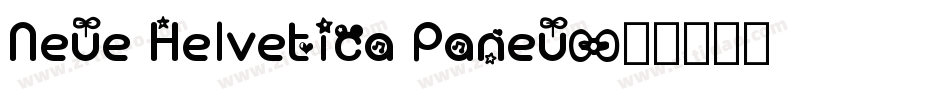 Neue Helvetica Paneu字体转换